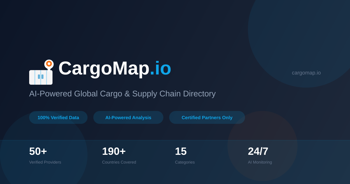 CargoMap.io - AI-Powered Global Cargo & Supply Chain Directory